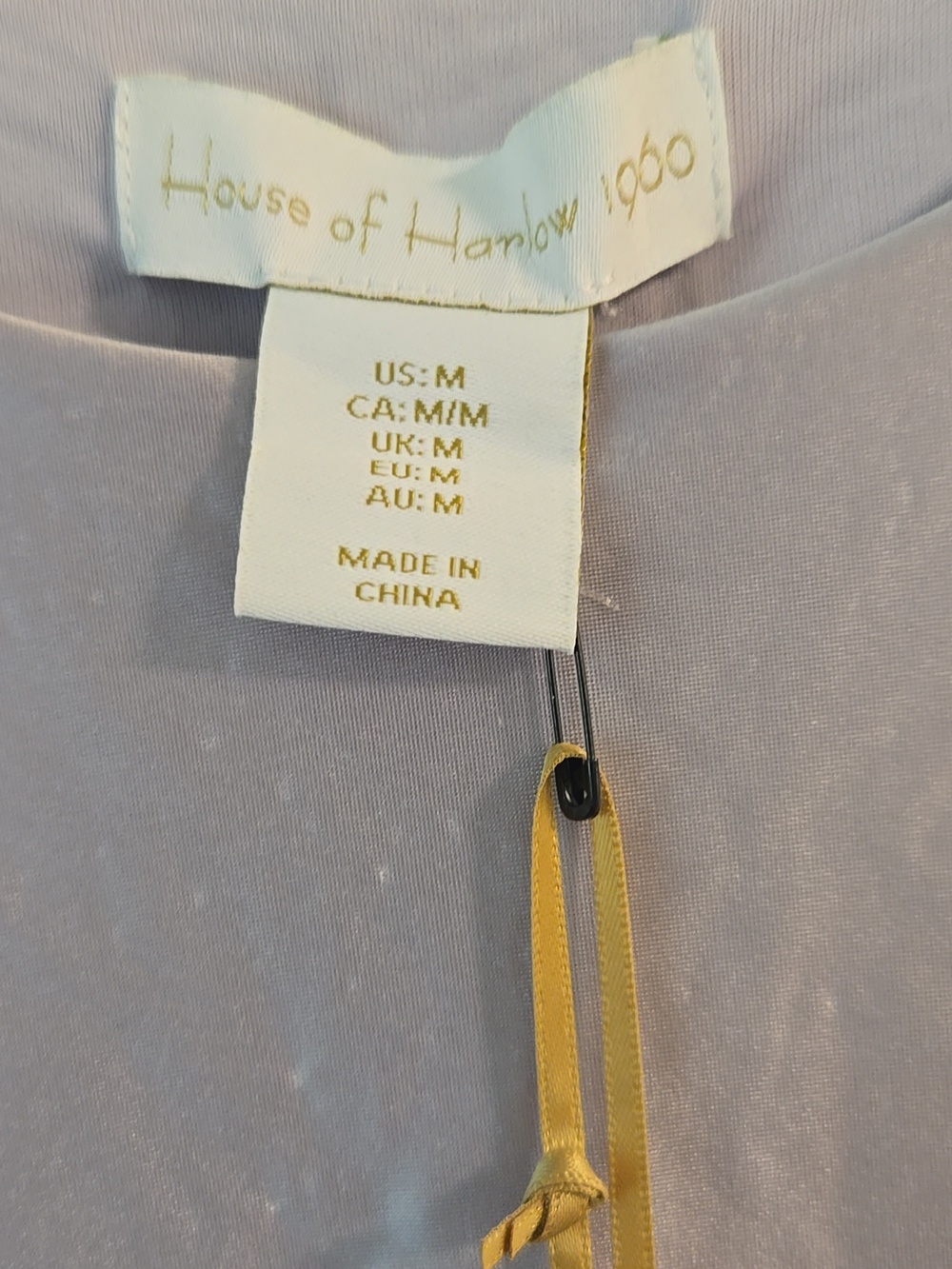 House Of Harlow 1960 Metalic Contour Bodysuit - Picture 2 of 5